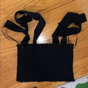 LF black tie straps top